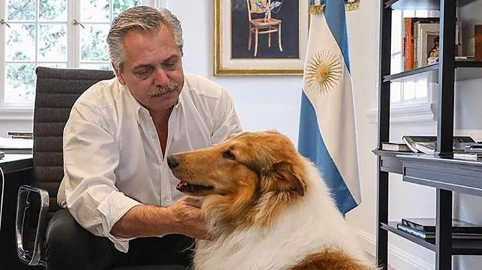 MILEI LE OFRECIÓ A ALBERTO FERNÁNDEZ ADOPTAR A SU PERRO DYLAN