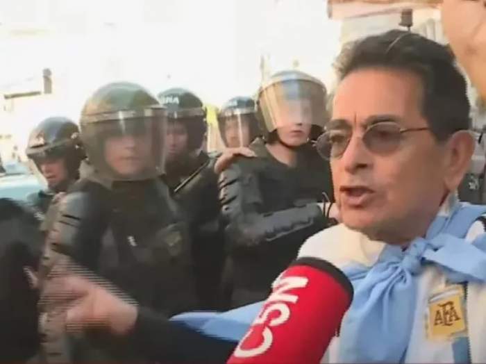 CONGRESO: INCIDENTES EN LA MARCHA DE JUBILADOS TRAS CAÍDA DE LA SESIÓN